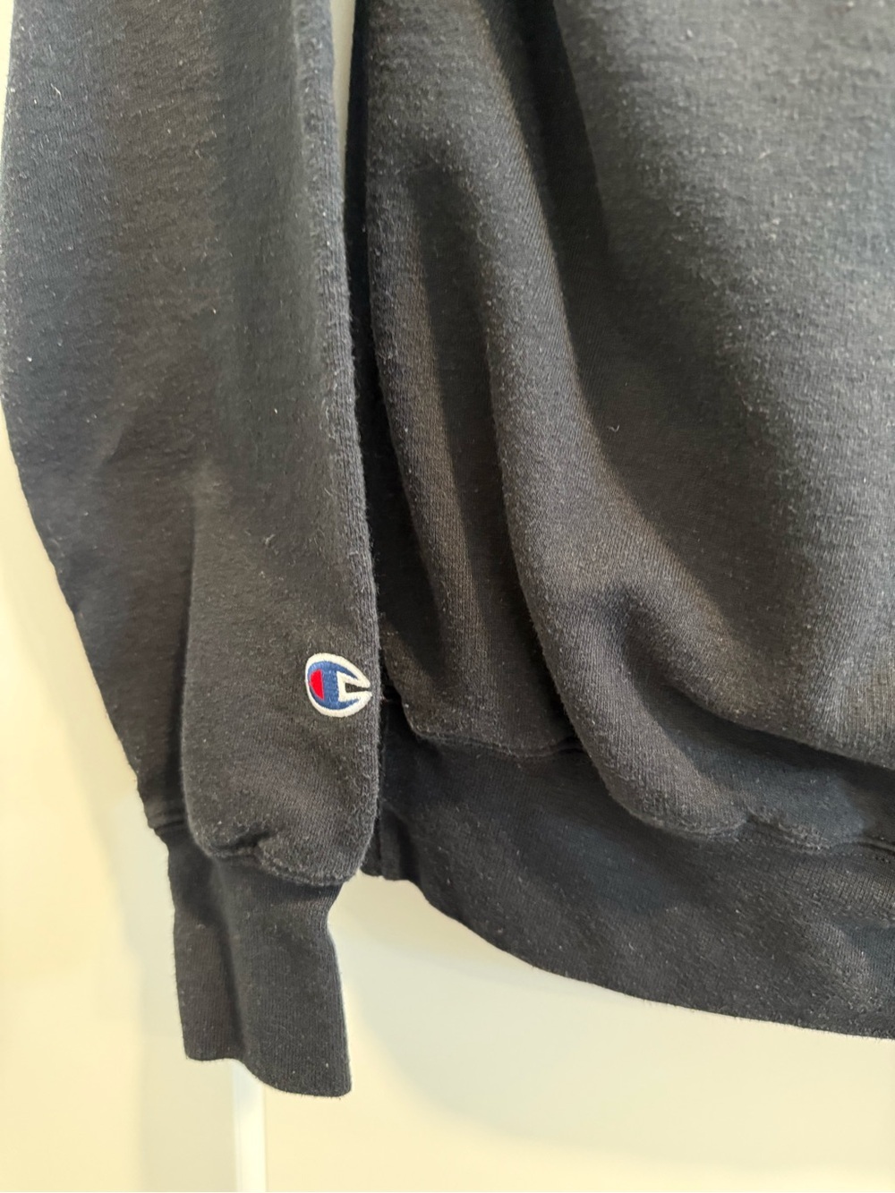 Champion Black Mizzou Half-Zip Hoodie with Yellow Logo - Picture 6 of 9